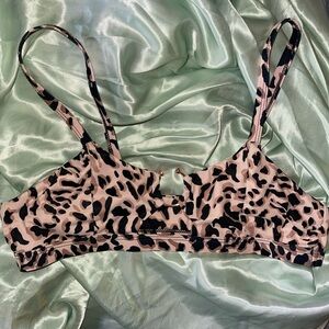 Leopard print bikini top